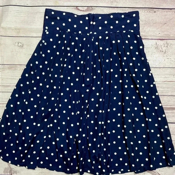 Vintage 1990s High Waisted Pleated Polka Dot‎ Mini Skirt VTG Made in USA - Picture 12 of 13